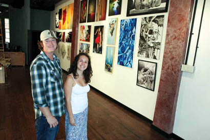 Scott Hellebusch and Kendra Baxter opened Noumenon Print Studio and Gallery on June 19.