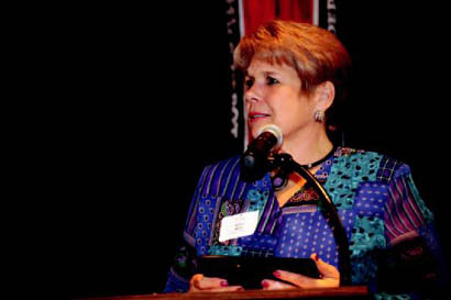 Boone County Commissioner Karen Miller received the 2010 Debin Benish Outstanding Businesswoman Award at the Columbia Chamber of Commerce annual meeting. The annual award, named for the late founder of Delta Systems, is a $1,000 business grant from Women’s Network and Delta Systems that is targeted for local businesswomen who have achieved excellence in leadership, mentoring and volunteerism. 
