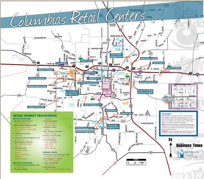 Columbia’s Retail Centers