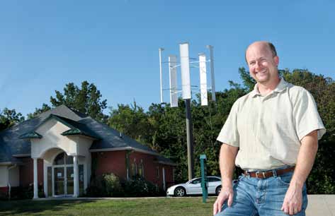 Owner of Midwest Power Solutions, Colin Malaker recently installed one of his wind turbines at his dental practice, Sterling Dental Care. "I started the company because a lot of people are wanting energy solutions and don't want to be on the grid anymore," Malaker said.