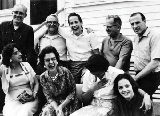 Lindner, top center, in an undated family photo.