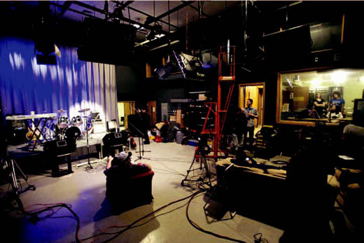 The Columbia Access Television studio, where the “We Always Swing” Jazz Series will lead a telethon fundraiser Dec. 11 to raise money for its operations as well as CAT-TV programming.