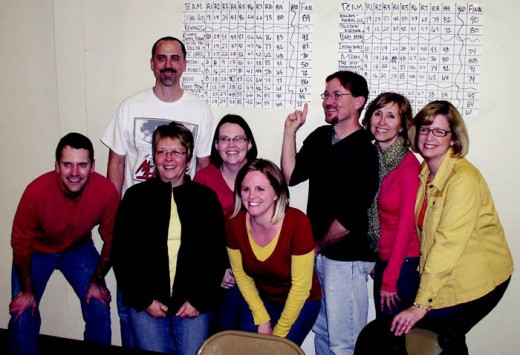 The winning team, the Hot Trivia Tamales, was made up of employees and friends of Landmark Bank. Winning team members were Marty Wohlgemuth, Dan Gieseke, Marianne Tegerdine, Leigh Head, Jordan Walters, Patrick Tray, Holly Gieseke and VAC board member Susan Gowin.