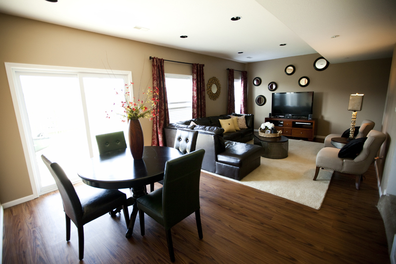 Taylor family's living & dining area