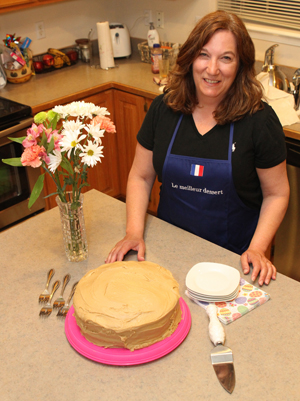 jane with her cake