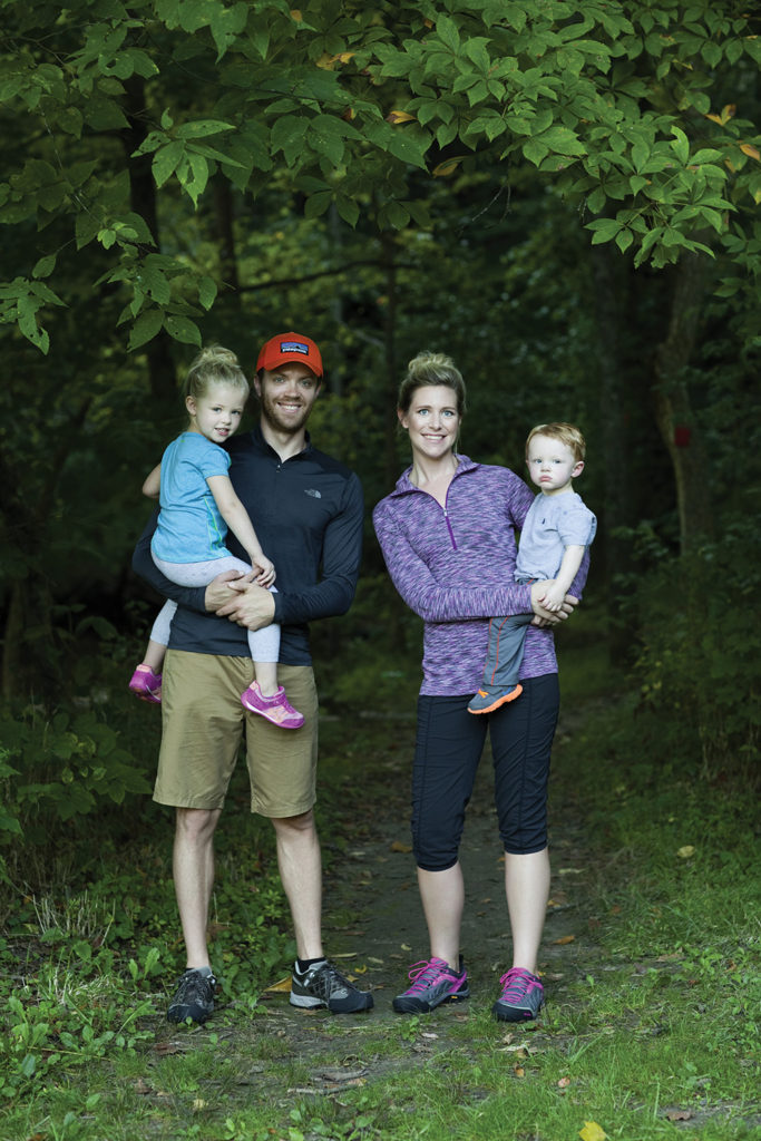Adam and Janna Gates, with Amelie (daughter) and Lawton (son)
