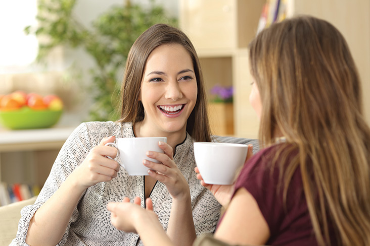 friends having coffee