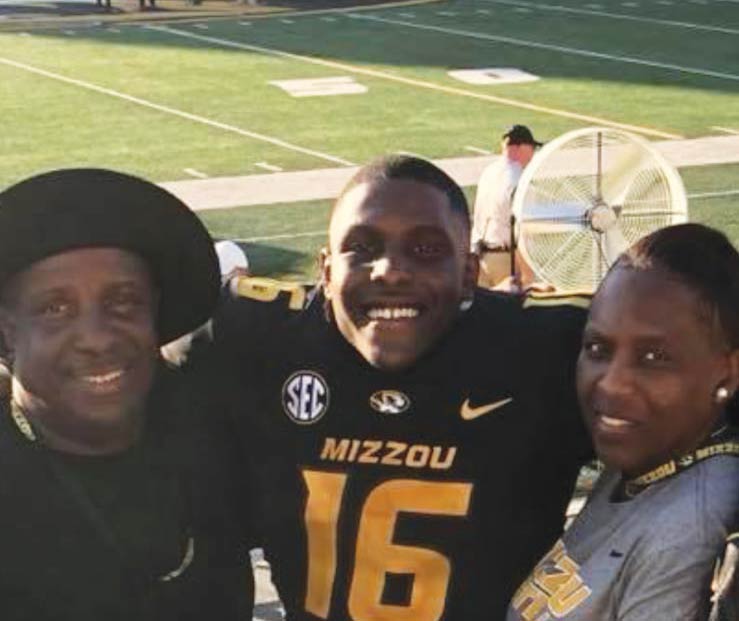 Nathan family at Mizzou football stadium