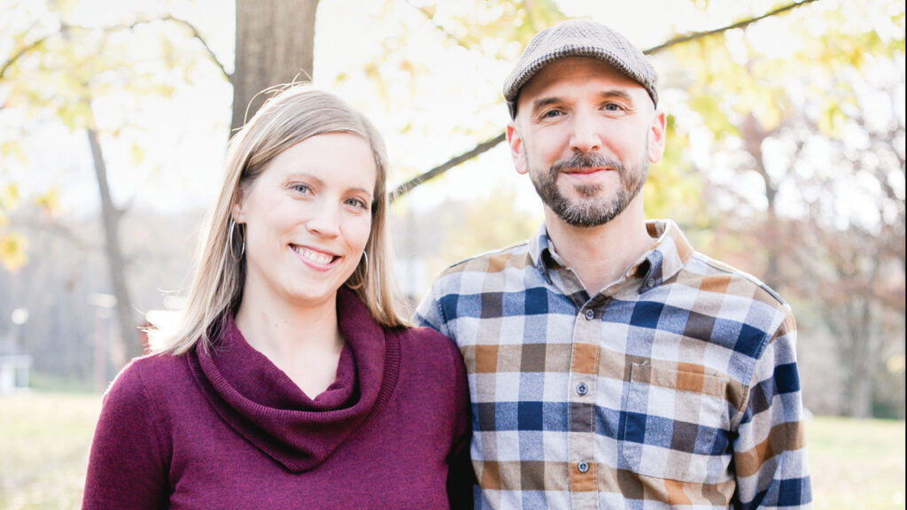 close up headshot of a man and women named Jeremy & Erin Brown