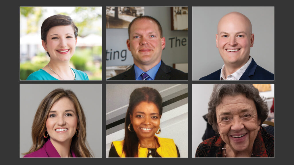 six headshots of three men and three women impacting the local community for good