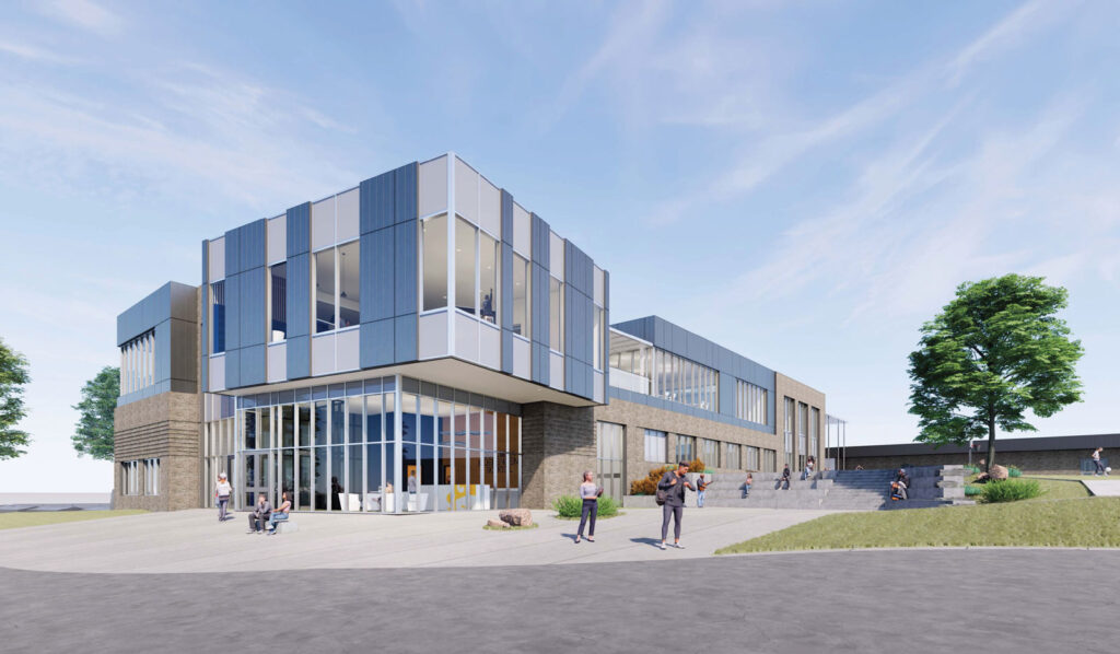 rendering of new school