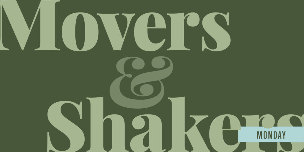 Movers & Shakers green graphic