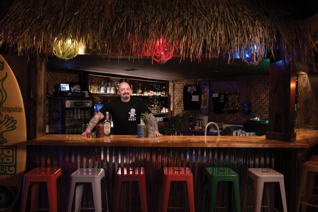 the bartender behind the bar at La Takita