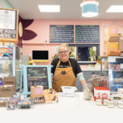 Leigh Lockhart behind the bakery counter at Main Squeeze