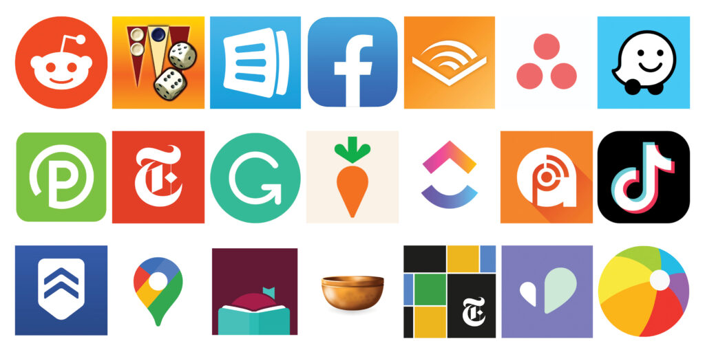 Grid of Apps logos