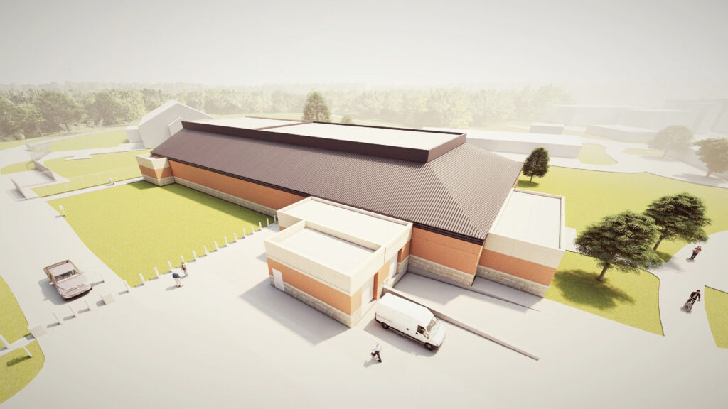 Northwest exterior NSRRC Rendering