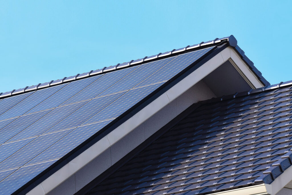 roof line solar panels