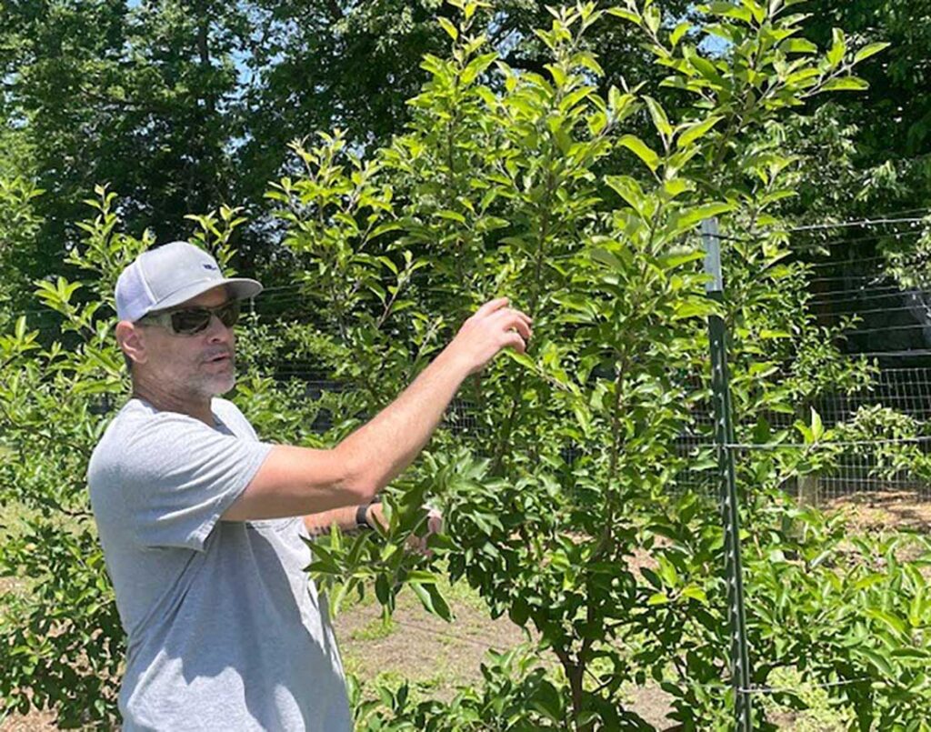 Army veteran Erich Wilson at the Columbia Urban Veterans Farm