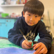 Young Child Drawing