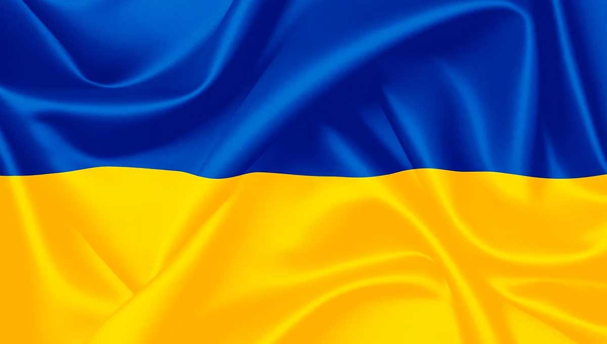 The Ukrainian flag