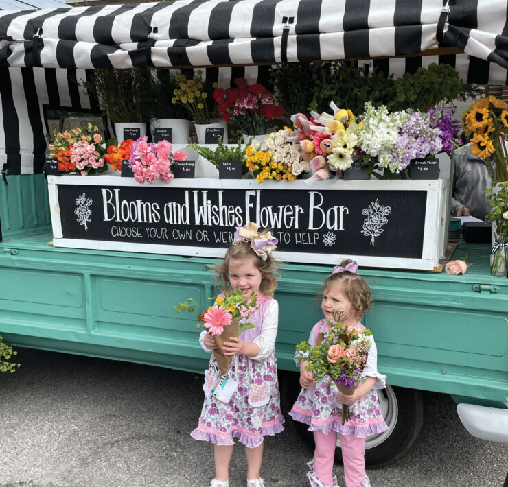 Blooms and Wishes Flowers: Little girls holding bouquets