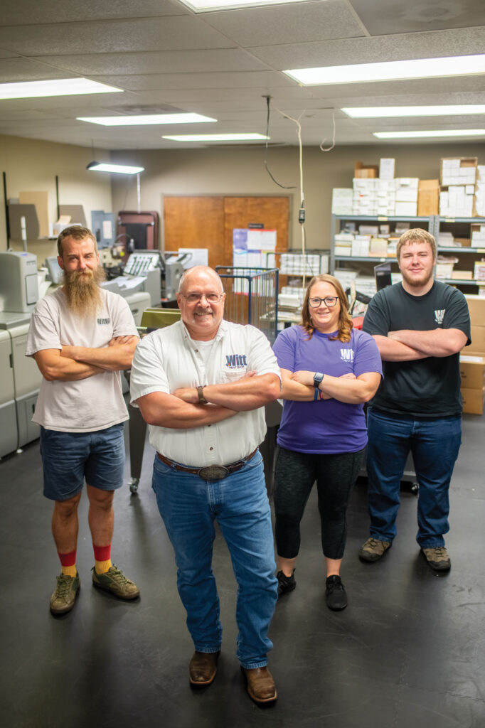 Derek Schlueter, Brian Kirmse, Caroline Scott, and Kyle Sheppard