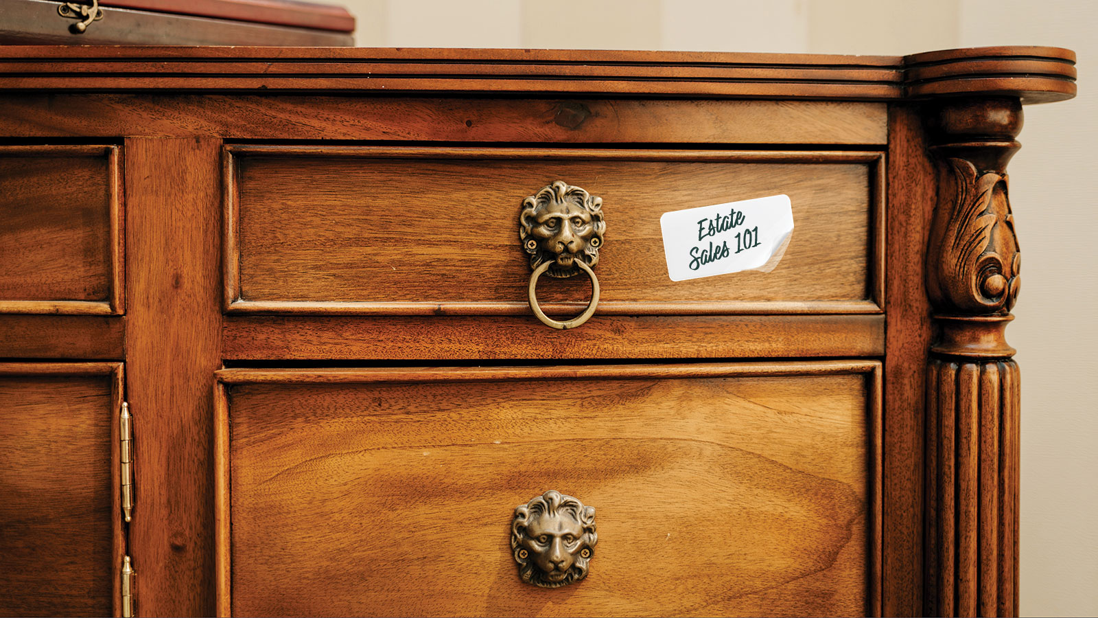 Dresser With Estate Sale 101 On It