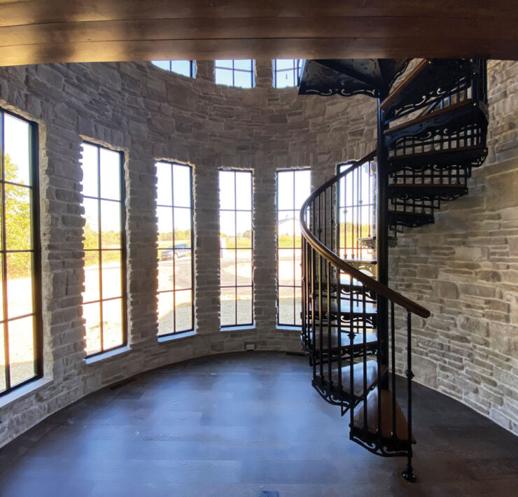Tompkins Construction - Interior Spiral Staircase