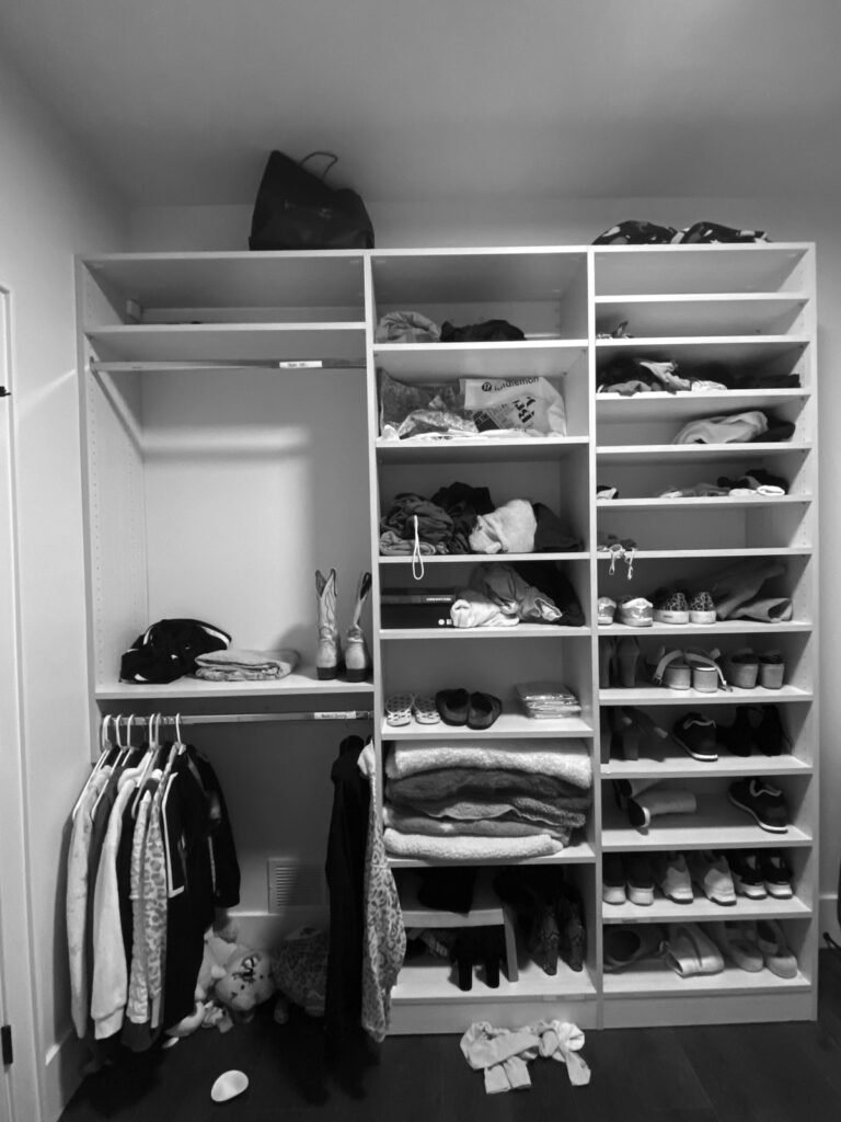 Unorganized Closet