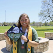 Syd Schupp Winn with her graduation cap