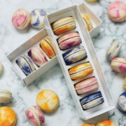 Pastel Marble Macarons Mackenzies Blakery