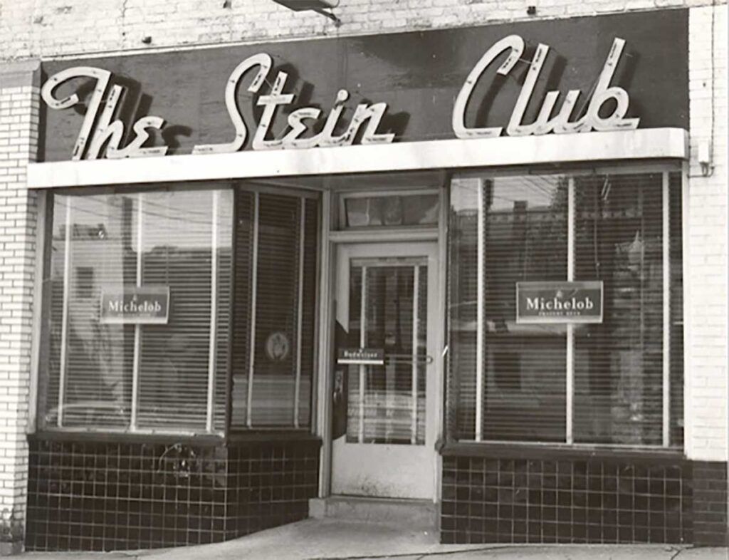 vintage image of The Stein Club, a once-upon a time establishment near the Mizzou campus.