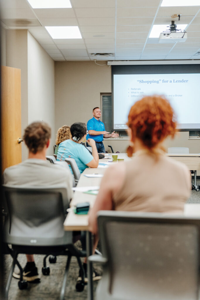 Instructor leads a Love Columbia financial class