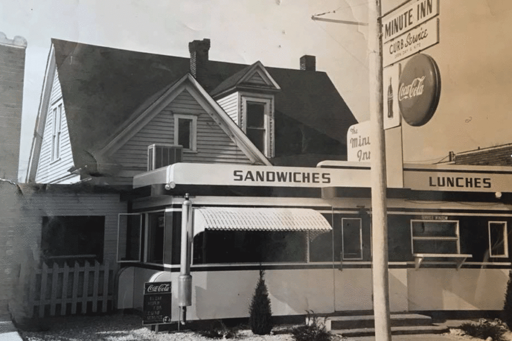 exterior vintage shot of The Minute Inn