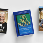Book covers of: Total Money Makeover, Thou Shall Prosper, and From Paycheck To Purpose Books