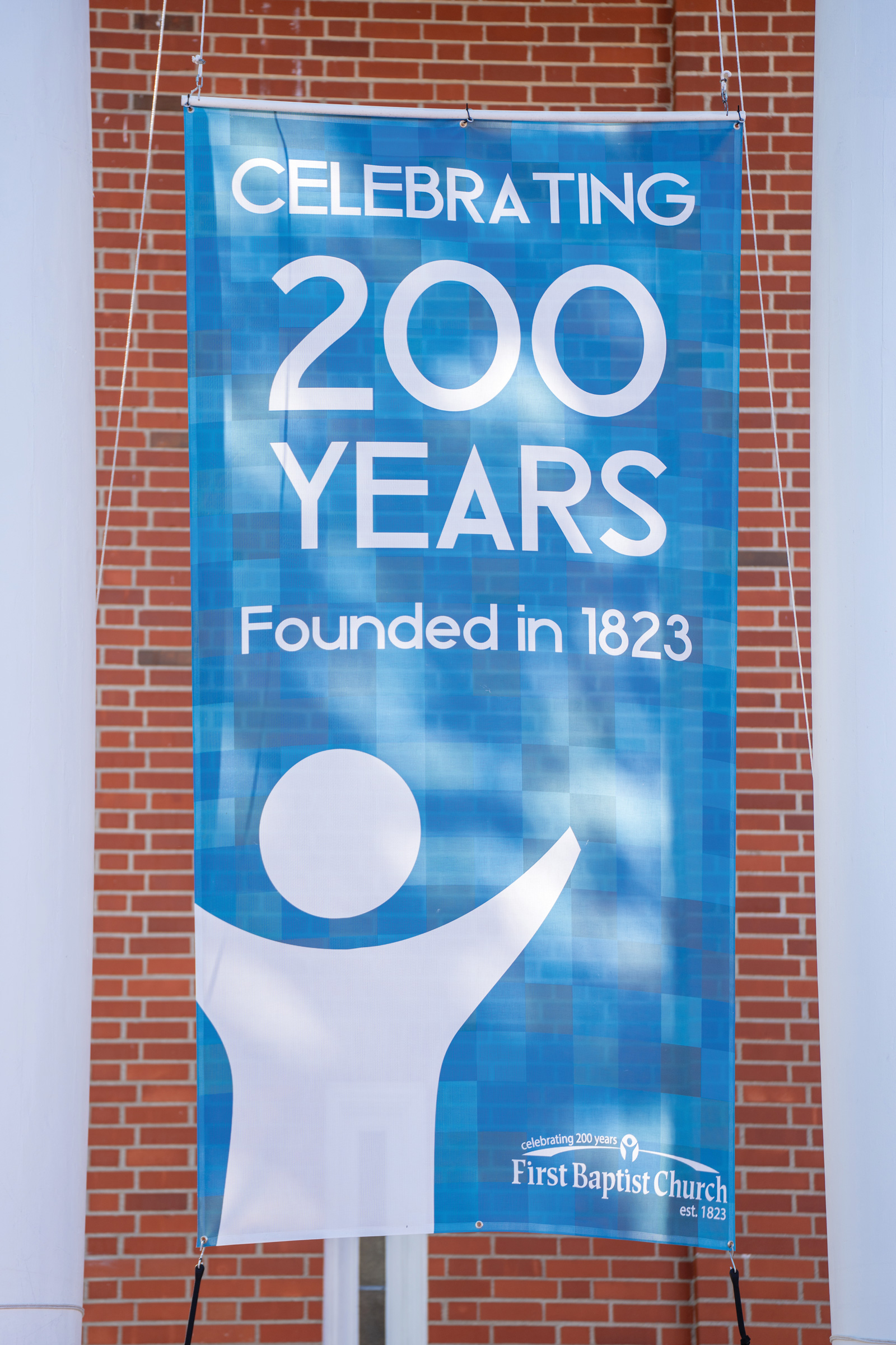 Banner Celebrating 200 Years Of First Baptist Church