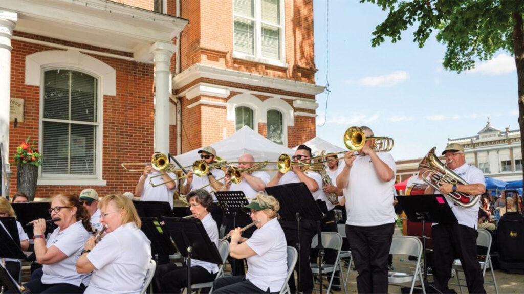 Flutes and low brass at Fayette Festival of the Arts