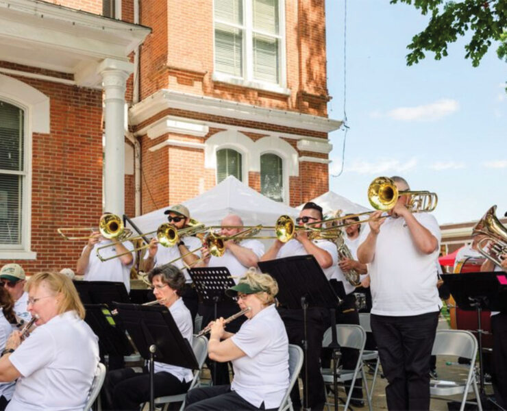 Flutes and low brass at Fayette Festival of the Arts