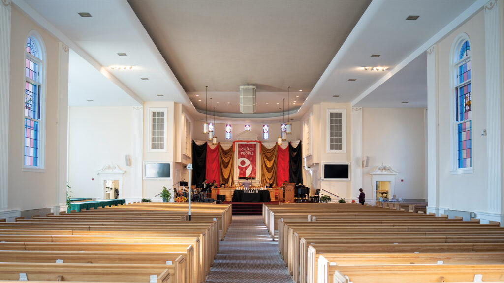 Interior of First Baptist Church