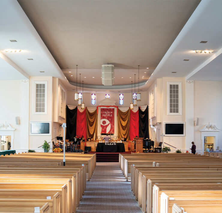 Interior of First Baptist Church