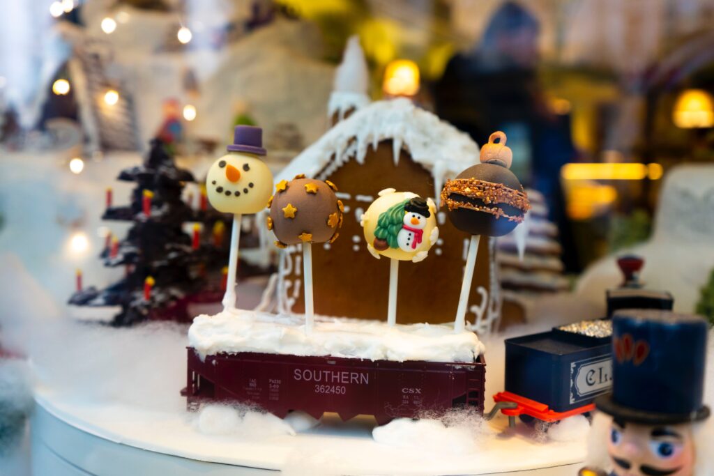 Decorative Christmas display with cake pops from Unsplash