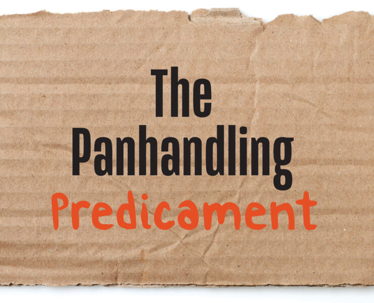Cardboard Sign Displaying Panhandling Predicament