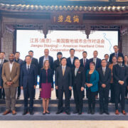 Barbara Buffaloe at the Jiangsu American Heartland Cities Cooperation