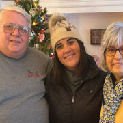 Kim with her greatest supporters, her parents.