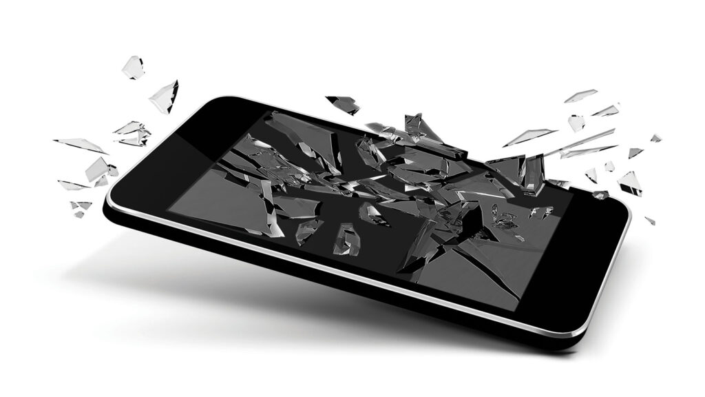 Sextortion Shattered Phone Screen