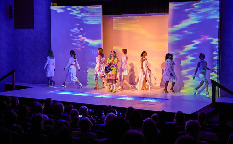 Opening Scene Of The Collections Stephens College Fashion Department Spring 2023 Show.