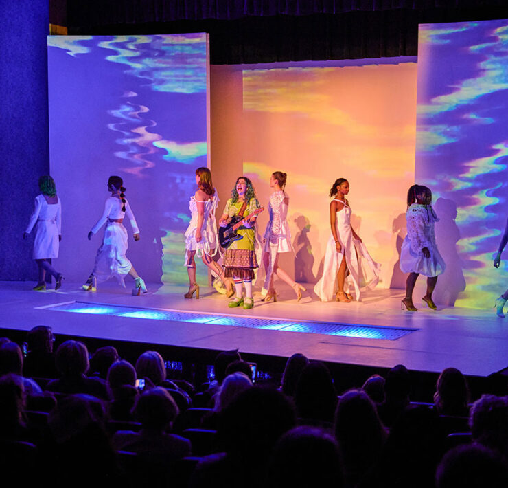 Opening Scene Of The Collections Stephens College Fashion Department Spring 2023 Show.
