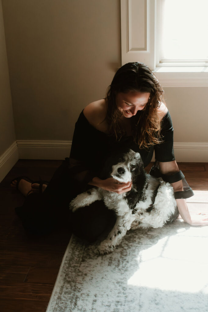 Brianna Thoenen and her dog, Amun-Ra, photographed by Henley Thoenen, age 8.