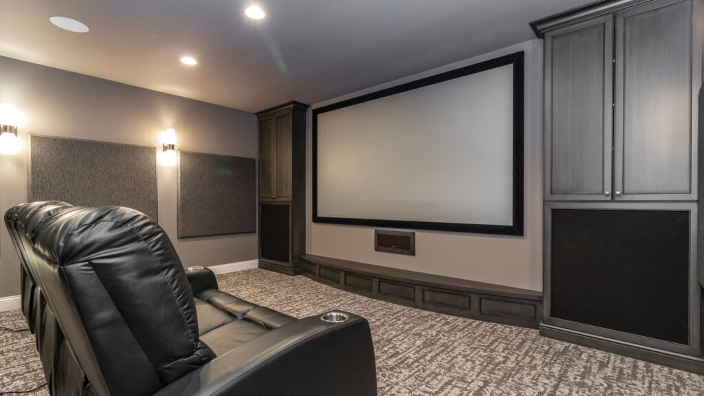 Home Theater Screen Hidden Speakers