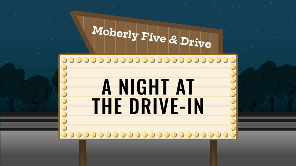 Moberly five and drive Night At The Drive In illustration